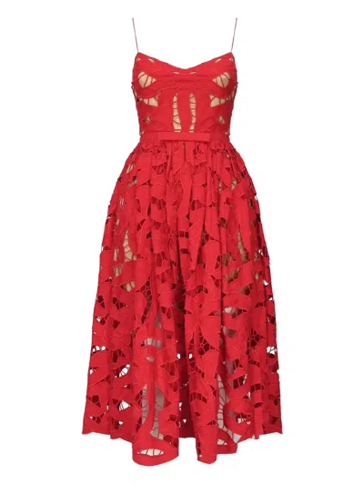 Self-portrait Bow-embellished Lace Dress