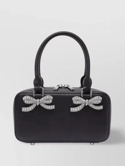 Self-portrait Bow Embellishments Leather Tote Bag
