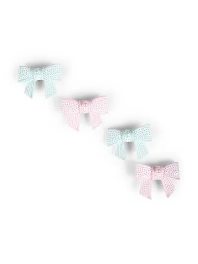 Self-portrait Kids' Bow Hair Clip In Blue