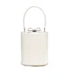 Self-portrait Bow Detail Box Shape Metal Frame Top Handle In White