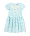Self-portrait Bow Lace Dress In Blue