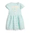 Self-portrait Bow Lace Dress In Blue