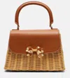 Self-portrait Bow Mini Rattan Tote Bag
