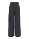 Self-portrait Self Portrait Straight Jeans With Bows In Grey