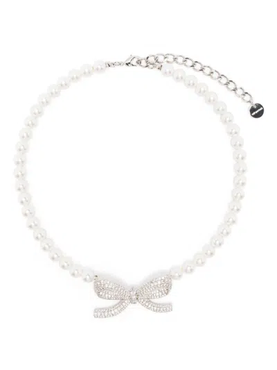 Self-portrait Bow Paerl Necklace