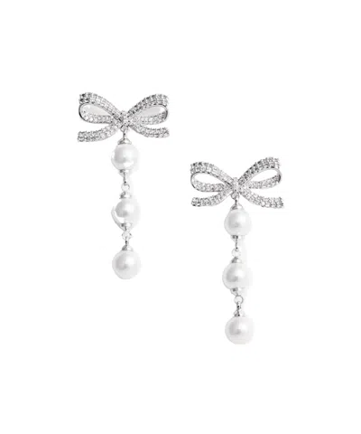 Self-portrait Bow Pearl Earrings
