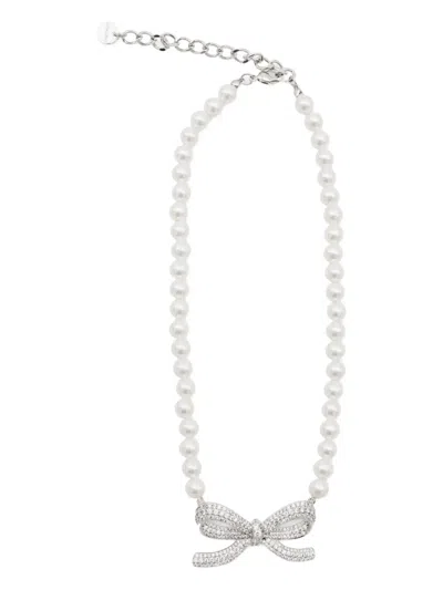 Self-portrait Bow Pearl Necklace