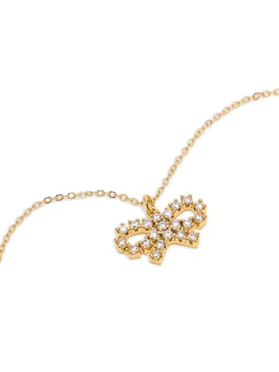 Self-portrait Bow-shaped Pendant Necklace In Gold
