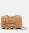 Self-portrait Self Portrait 'raffia Bow Charm' Shoulder Bag