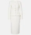 Self-portrait Faux-pearl Buttons Maxi Dress In White