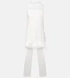 Self-portrait Self Portrait 'white Tulle Satin Bow Mini' Dress In White