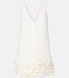 Self-portrait Bridal Sequined Crêpe Minidress In White
