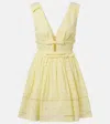 Self-portrait Broderie Anglaise Cotton Minidress