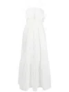 Self-portrait Broderie Anglaise Maxi Dress In Weiss