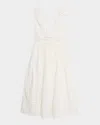 Self-portrait Broderie Anglaise Bow Midi Dress