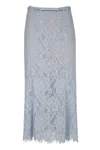 Self-portrait Lace Midi Skirt In Blue