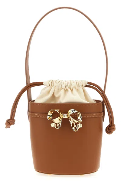 Self-portrait 'brown Leather Shoulder Bow Bag' Shoulder Bag
