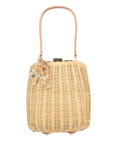 Self-portrait Bucket Bag In Sand