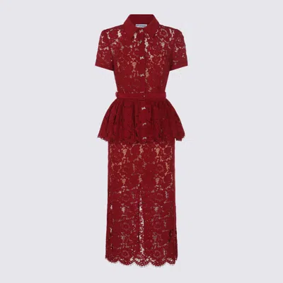 SELF-PORTRAIT SELF-PORTRAIT BURGUNDY DRESS
