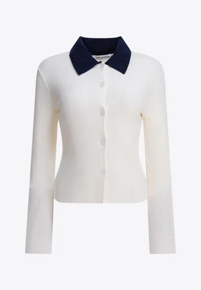SELF-PORTRAIT BUTTONED WOOL CARDIGAN