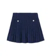 Self-portrait Cable-knit Skirt In Blue
