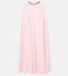 Self-portrait Caped Chiffon Gown In Pink