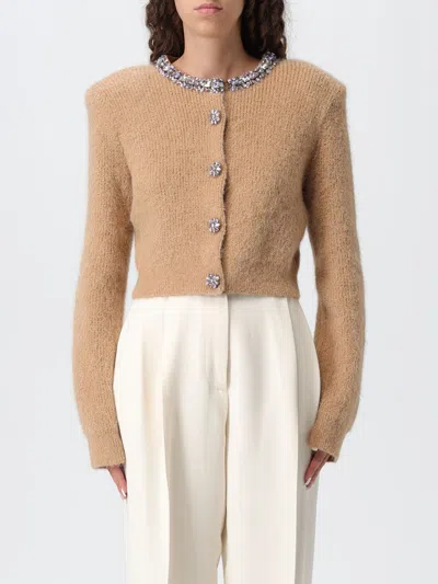 Self-portrait Cardigan  Woman Color Brown