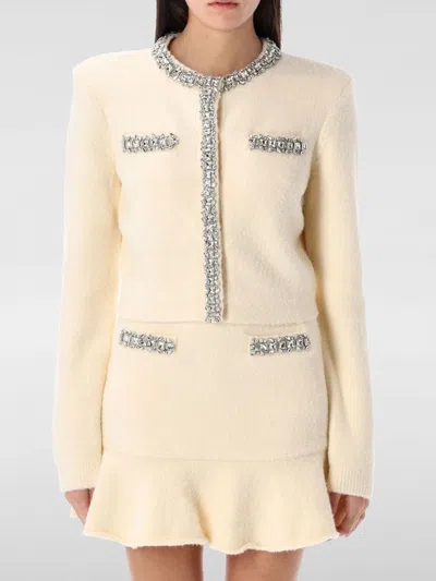 SELF-PORTRAIT CARDIGAN SELF-PORTRAIT WOMAN COLOR WHITE,G46409001