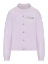 Self-portrait Cardigan With Crystal Finishes