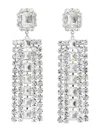 Self-portrait Multi Crystal Droplet Jewelry Silver In Metallic