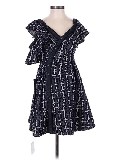 Self-portrait Casual Dress In Blue