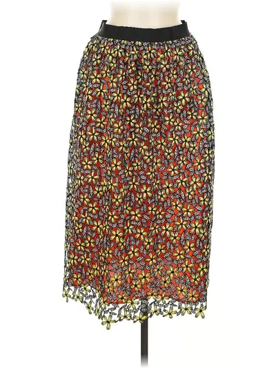 Pre-owned Self-portrait Casual Skirt In Orange