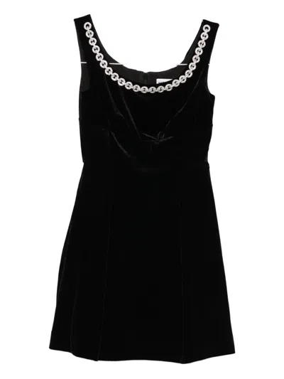 SELF-PORTRAIT CHAIN-EMBELLISHED DRESS