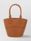 Self-portrait Chain Strap Top Handle Structured Shape In Brown