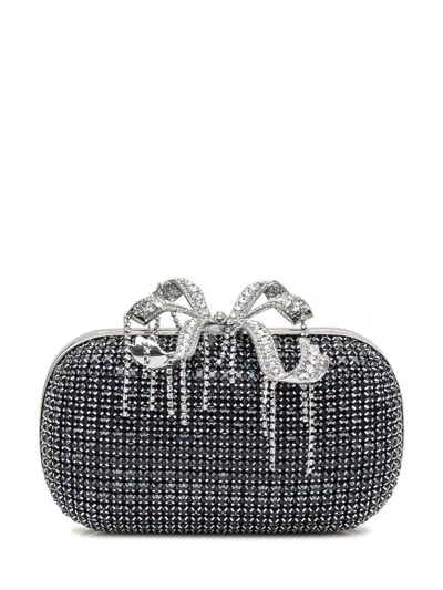 Self-portrait Chainmail Clutch Bag With Bow