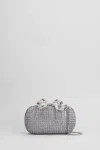 Self-portrait Chainmail Clutch In Lilla Crystal In Purple
