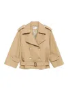 Self-portrait Trench Jacket In Nude
