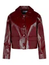 Self-portrait Burgundy Leather Jacket