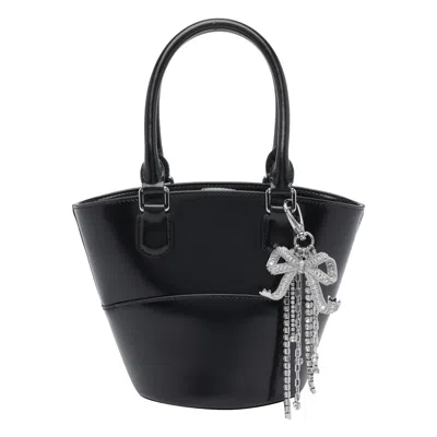 Self-portrait Charm Tote Bag In Black