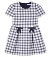 Self-portrait Girls' Check Boucle Dress - Little Kid, Big Kid In Blue