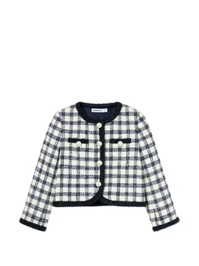 SELF-PORTRAIT CHECKED BOUCLÉ JACKET
