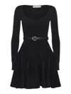 Self-portrait Chenille Knit Dress In Black