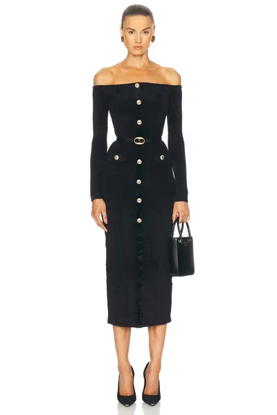 SELF-PORTRAIT CHENILLE KNIT MIDI DRESS