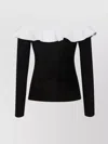 Self-portrait Chenille Knit Off Shoulder Top