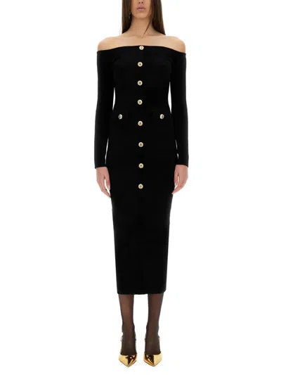 SELF-PORTRAIT CHENILLE MIDI DRESS
