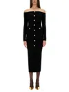 Shop Self-portrait Chenille Midi Dress In Black
