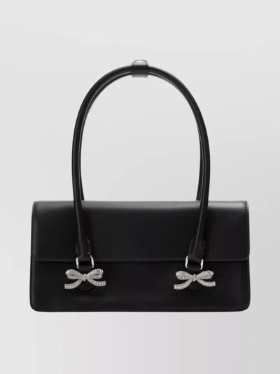 SELF-PORTRAIT CHIC LEATHER SHOULDER BAG BOW