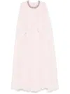 Self-portrait Chiffon-midikleid Mit Cape In Rosa