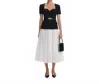 Self-portrait Chiffon Midi Dress In Black In Black