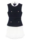 Self-portrait Chiffon Mini Dress - Women's - Polyamide/polyester/acrylic/polyesterwool In Black